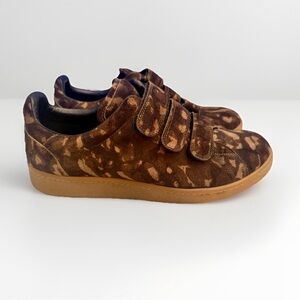 RARE JÉRÔME DREYFUSS Women’s 39 US 8.5 Camo Suede Low-top Fashion Sneakers